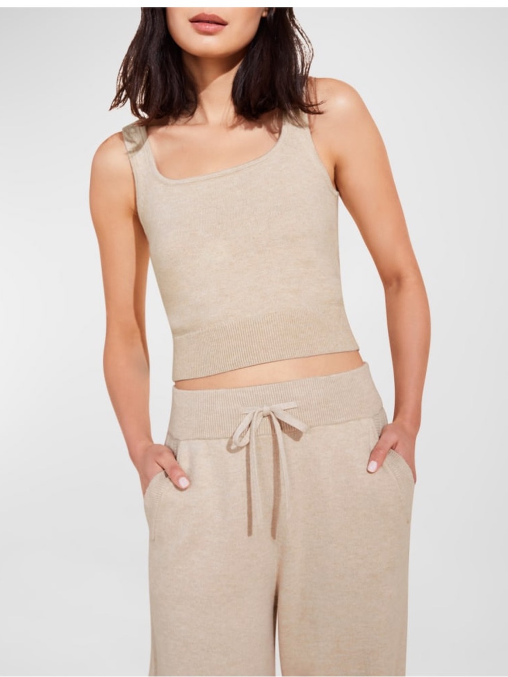 Eberjey Recycled Cropped Sweater Tank